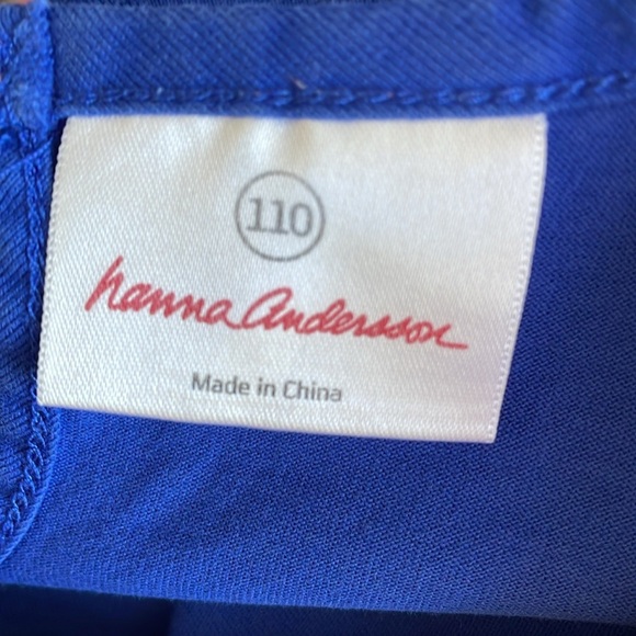 Hanna Andersson Blue and Pink Tiered Colorblock Dress - Picture 3 of 5